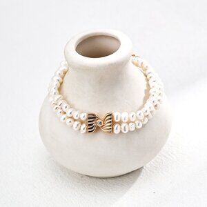 ✨ Artisan Original Design Classic Double Strand Pearl Bracelet | S925